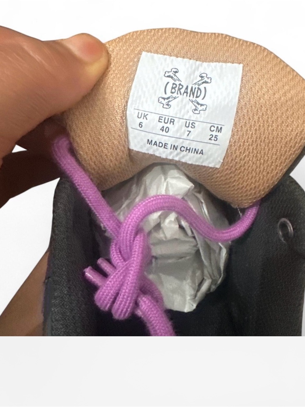 Abrand Kids Sneakers with Lavender Laces